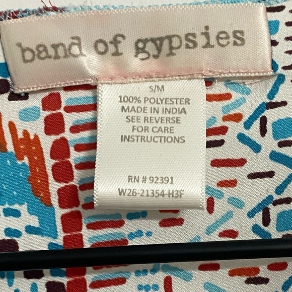 Band of Gypsies Revolve Boho Tribal Print Kimono, Women’s Size Small/Medium - Picture 9 of 10